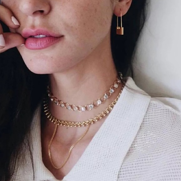 Paperclip lock earrings - Picture 7 of 7